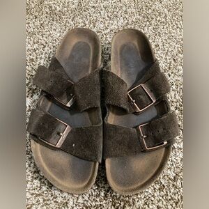 Birkenstock Arizona Soft Footbed Buckle Sandals, Size 9